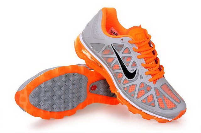 Nike Air Max 2011 Mesh With Grey Orange Shoes - Click Image to Close